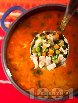 Патешка супа с грах - снимка на рецептата